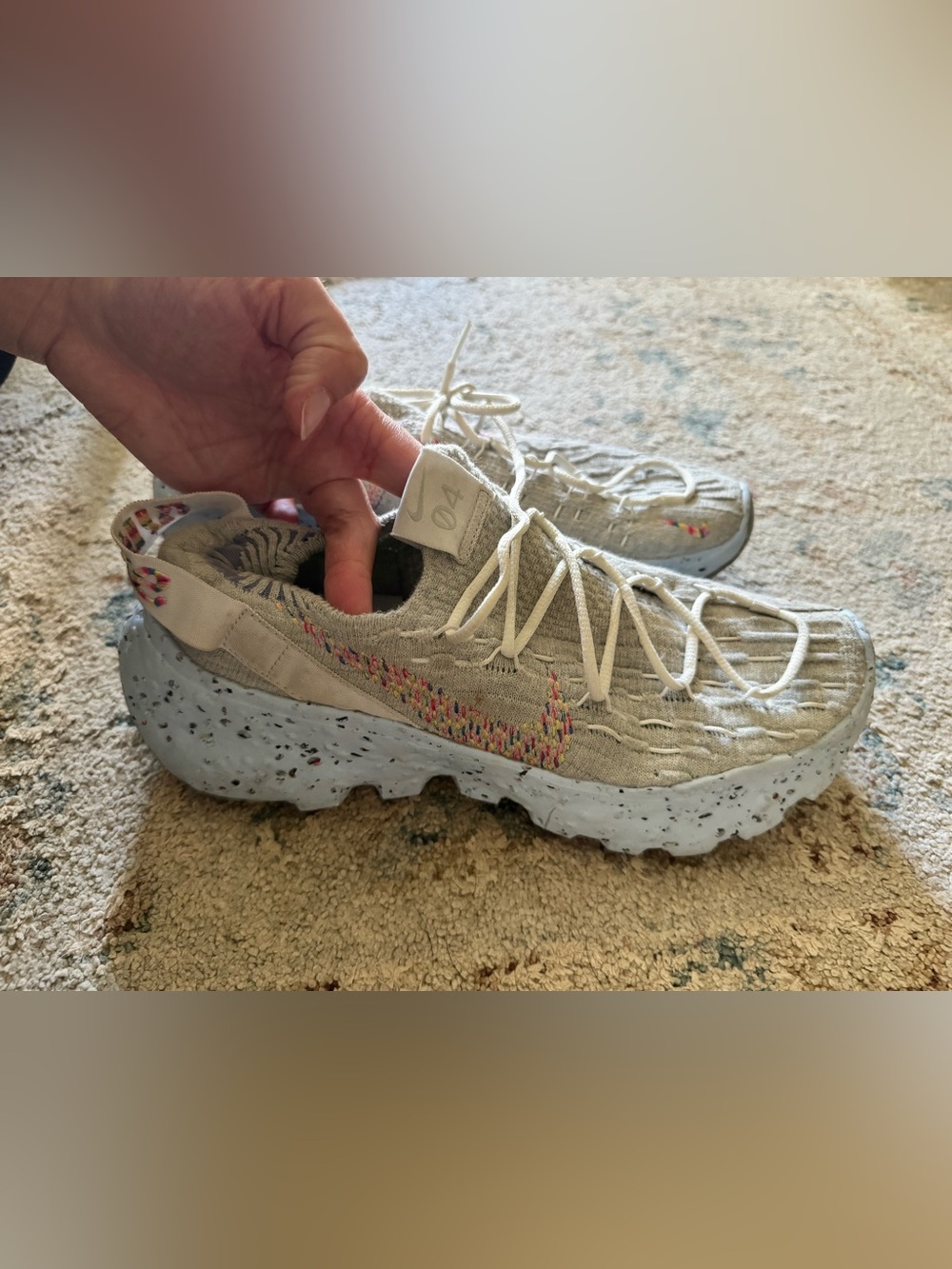 Nike Gray Crater Impact Running Shoes